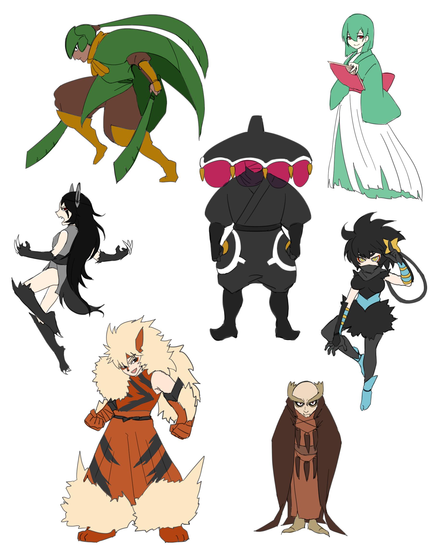 ヨタマル リクエストより 好きなポケモン の擬人化 T Co Pttxmglhmp Twitter