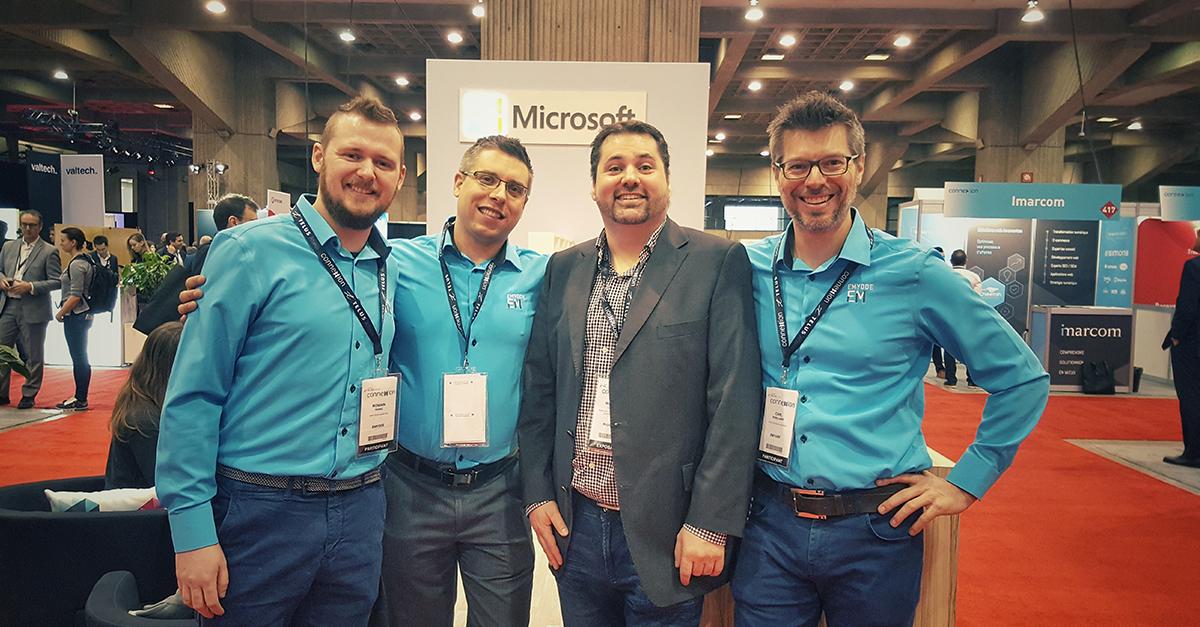 Emyode_'s tweet photo. @Emyode_ est sur place aujourd'hui au Salon Transformation Numérique organisé par @la_lesaffaires. Une bonne occasion pour nous de rencontrer les acteurs de l'industrie, nos partenaires d'affaires et de mieux comprendre les enjeux des entreprises au Québec. #numeriqueLA https://t.co/5UNcS3Gbau