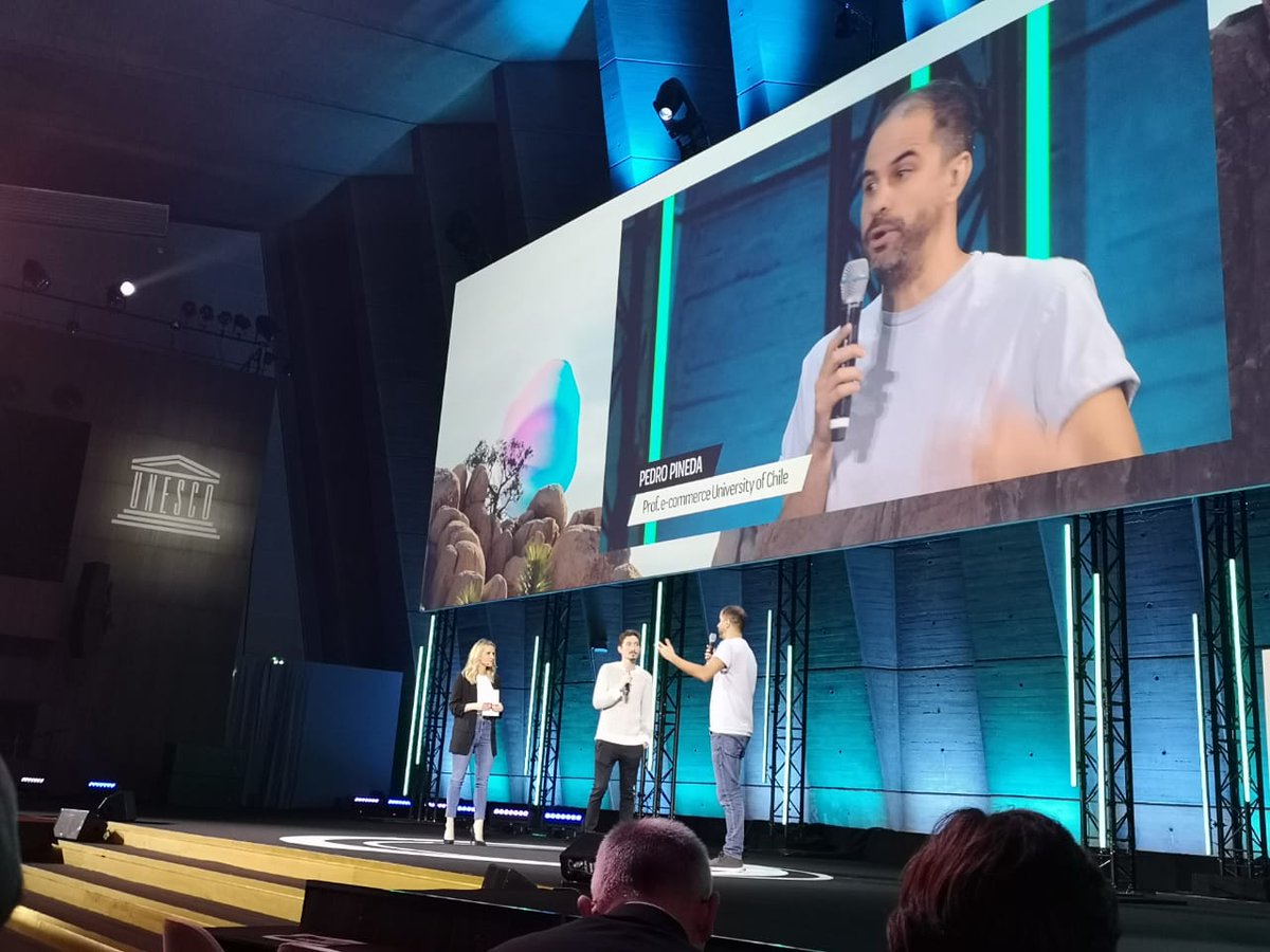 fintual's tweet image. Pedro, cofundador de @fintual, hablando de nuevas tecnologías en la UNESCO en París. #netexplo #TechForGood