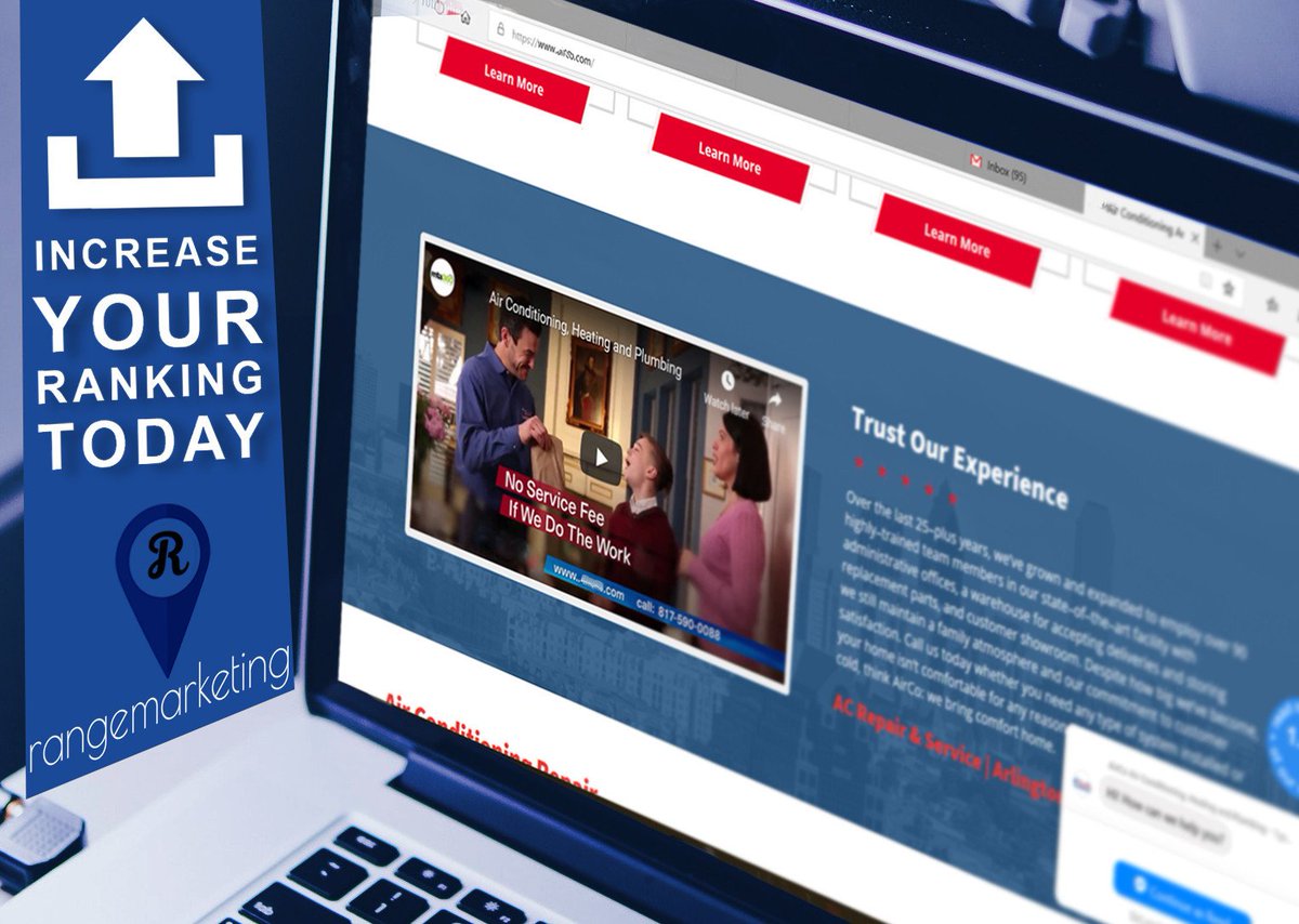 Range_Marketing's tweet photo. We love #marketingtipmonday! Did you know that uploading a video to your website's landing page increases your chance of showing up on Google page 1 by up to 53%?

Get started today at https://t.co/pFmzQxcfa3

#businessstats #marketingmadeeasy #IncreaseYourRange https://t.co/pU0C5EGCH7