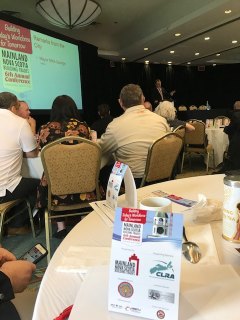 nsimmigration's tweet photo. Having a great day at the Mainland Building Trades’ Annual Conference. Chatting with #NSEmployers about building today’s workforce for tomorrow, through immigration. @mainlandtrades #RoomToGrow https://t.co/X5qnUs9InH