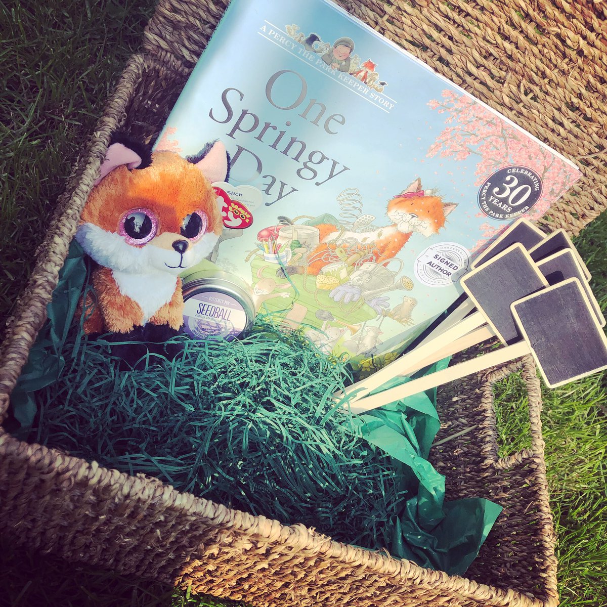bookgiftblogger's tweet photo. A lovely #OneSpringyDay hamper from those lovely peeps @HarperCollinsCh Perfect day to enjoy this! ☀️ #NickButterworth #percytheparkkeeper https://t.co/i3AyqUTlFM