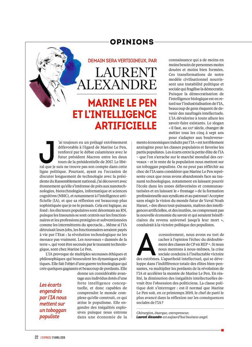 Retrouvez cet article sur Marine Le Pen et l'intelligence artificielle : lexpress.fr/actualite/poli… #IntelligenceArtificielle