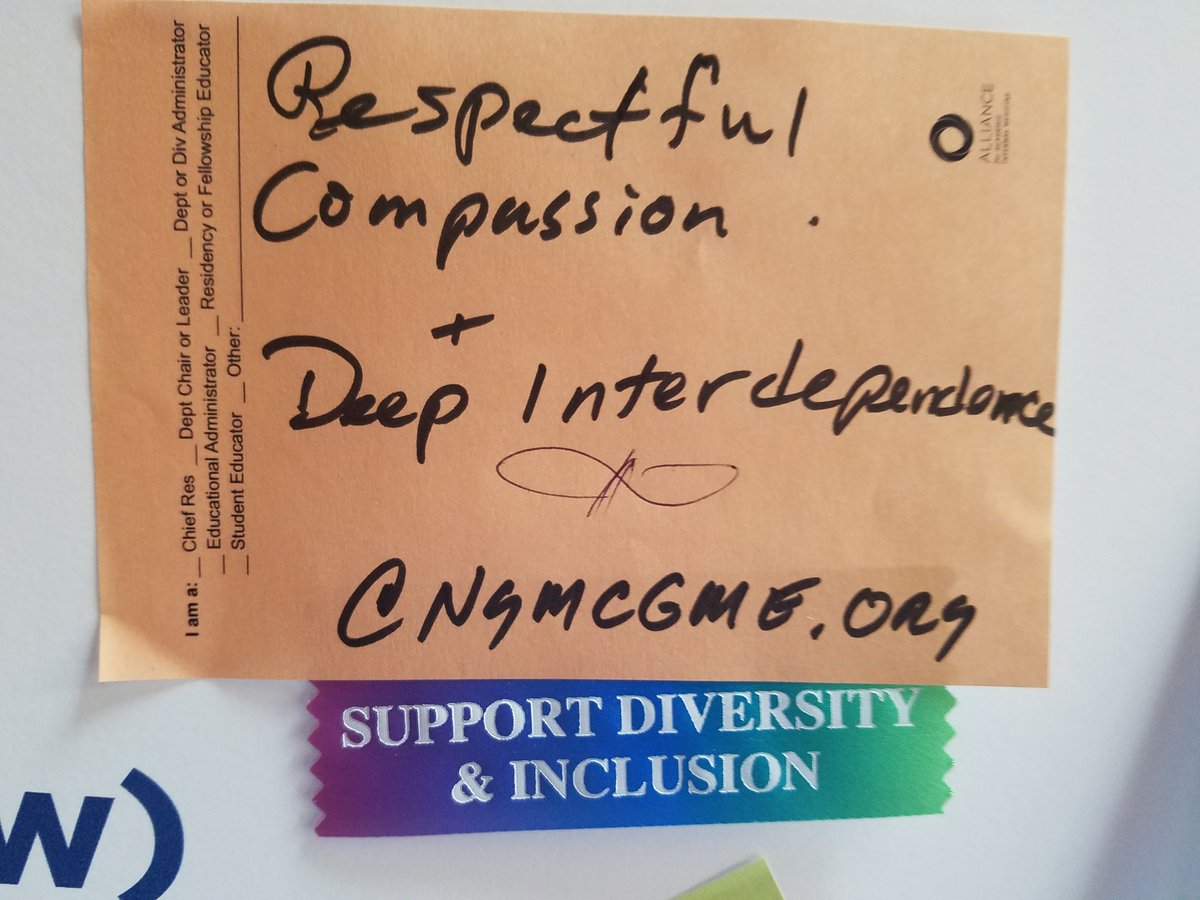 DocJim123's tweet photo. #AIMW19 Contributing to the conversation about how diversity is a gift. @ngmcgme #ngmcimresidency #respectfulcompassion #deepinterdependence #passionforexcellence https://t.co/xRJNsTYEc5