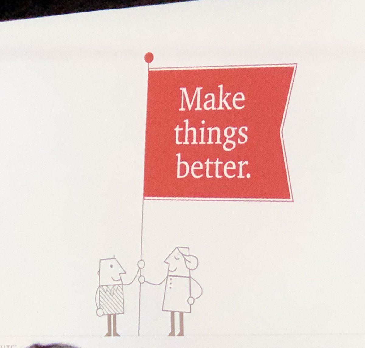 delcerebro's tweet image. Tyson from @LUMAInstitute says we should make things better and i agree #designthinking2019
