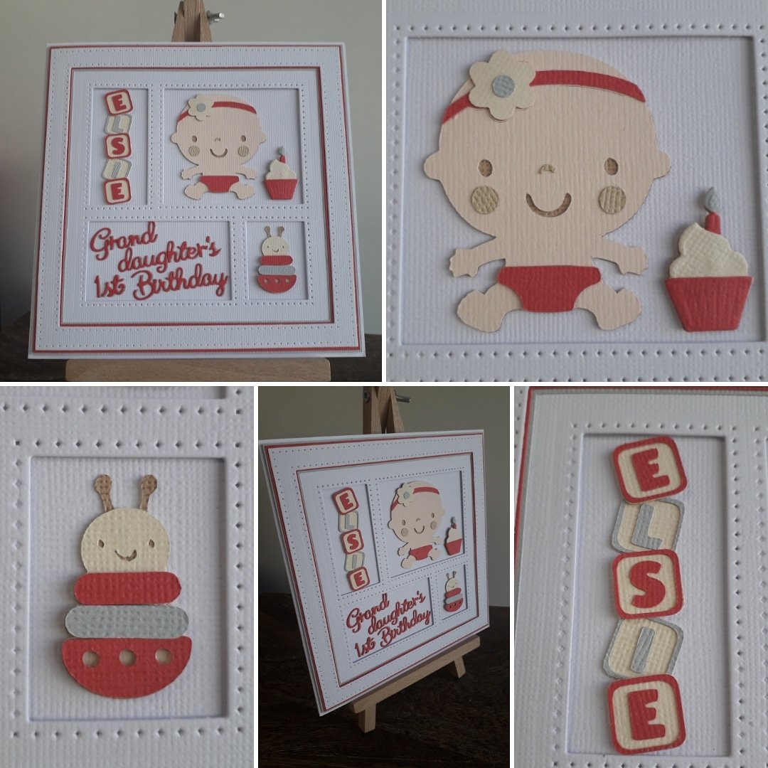 cardsbychrissie's tweet photo. Card commission received for a special #granddaughters #birthday, wow where did that year go. Special 1st birthday wishes to Elsie ❤
@OfficialCricut @CricutUK #diecutting #suewilsondies #shadowframe #handmade #handcrafted @Hobbycraft_WAT https://t.co/vByreTQ0qj