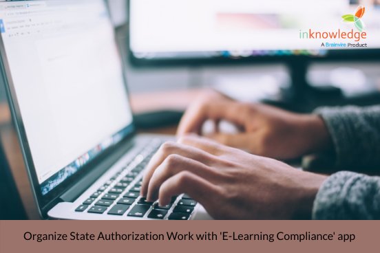 InknowledgeCo's tweet photo. Create strategies for organizing the data for state authorization and track every expense in real-time by using our ‘E-Learning Compliance’ app. Sign up for free.

https://t.co/WqjPXm7Rx0 https://t.co/Gw40VvWcMX