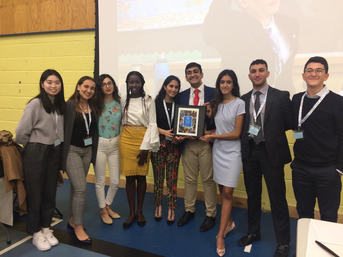 UNICEFCanada's tweet photo. Congratulations to the students of @ApplebyCollege ‘s MUN Club on their conference this past Saturday! Since 2015, this club has made significant impact for UNICEF’s programs through ambitious fundraising initiatives. On behalf of children around the world, we thank you. https://t.co/mfqoBmG3CO