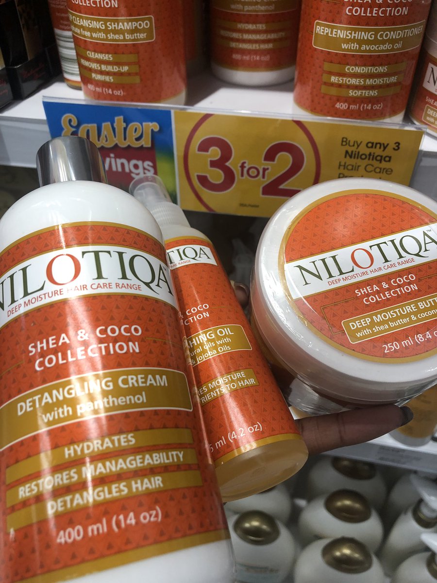 nilotiqa's tweet photo. Are you ready for the #HairGrowthChallenge with #nilotiqahaircare🍃
We have your back! Score with Easter 3 for 2 Savings from @clicks_sa Nationwide.
We cannot wait to grow our hair together from 1st of May.
#DeepMoisture #HairCare #EasterSavings #AvailableAtClicks https://t.co/zOkb05BBqj