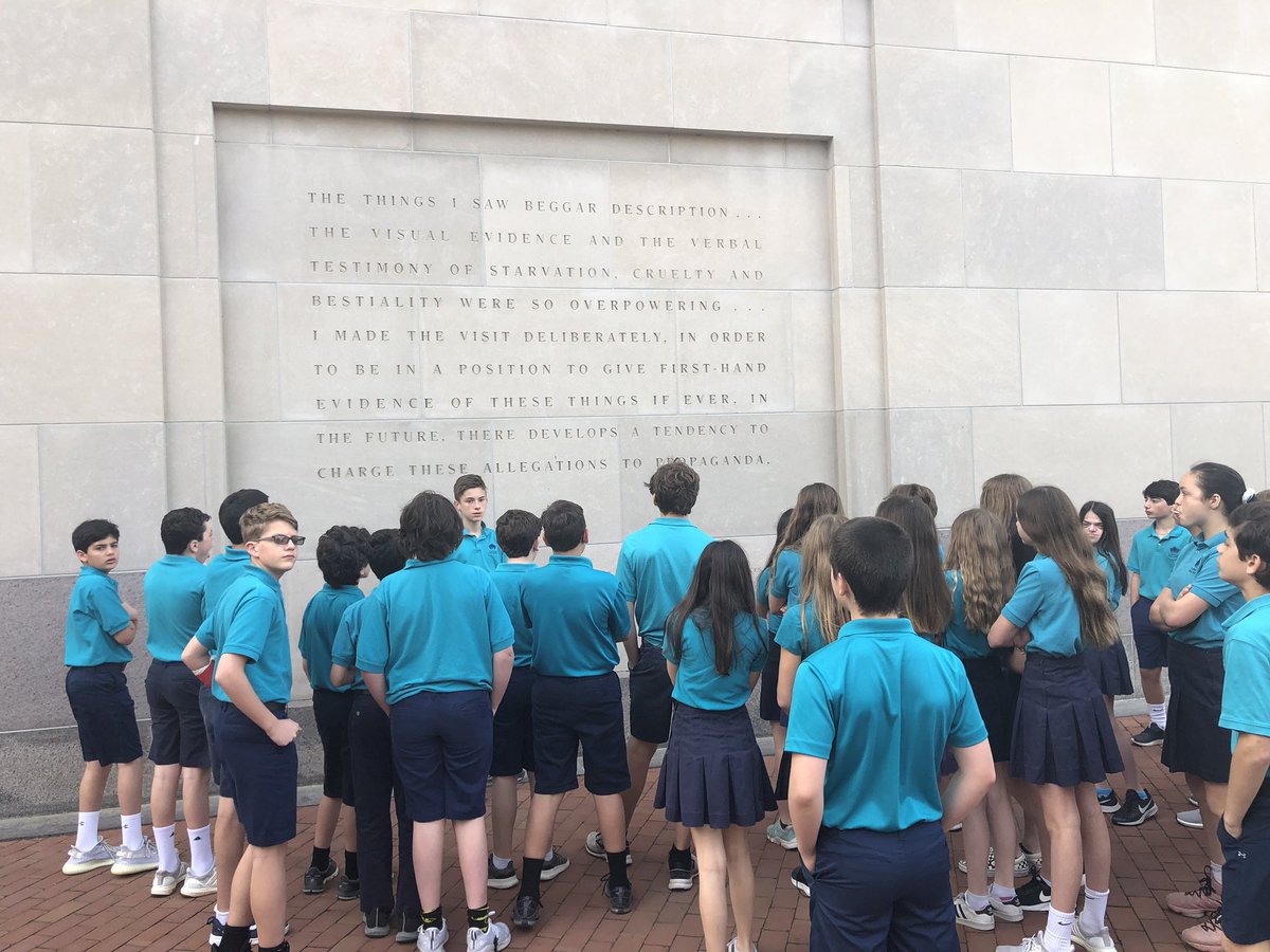 MrsHerrinMath's tweet image. Moving statements from the Holocaust Museum #davis7