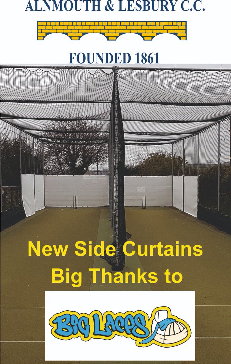 alnmouthlescc's tweet photo. Thanks to @BigLaces  for sponsoring the new side curtains @alnmouthlescc! https://t.co/nDC7u5sz4S