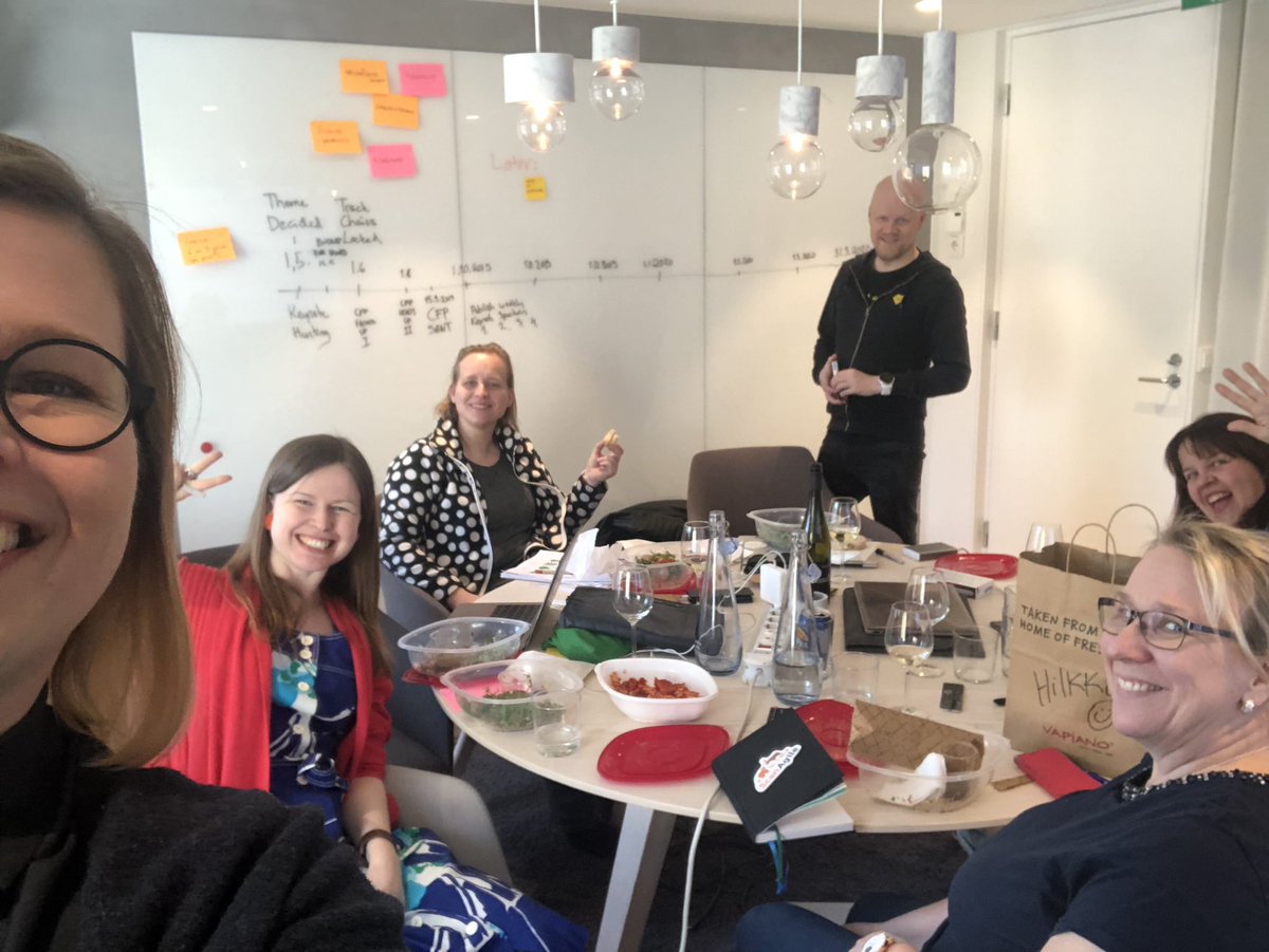 1st @scanagile 2020 organizers meeting. Almost #allfemalepanel ✌️😄 #agile #conference