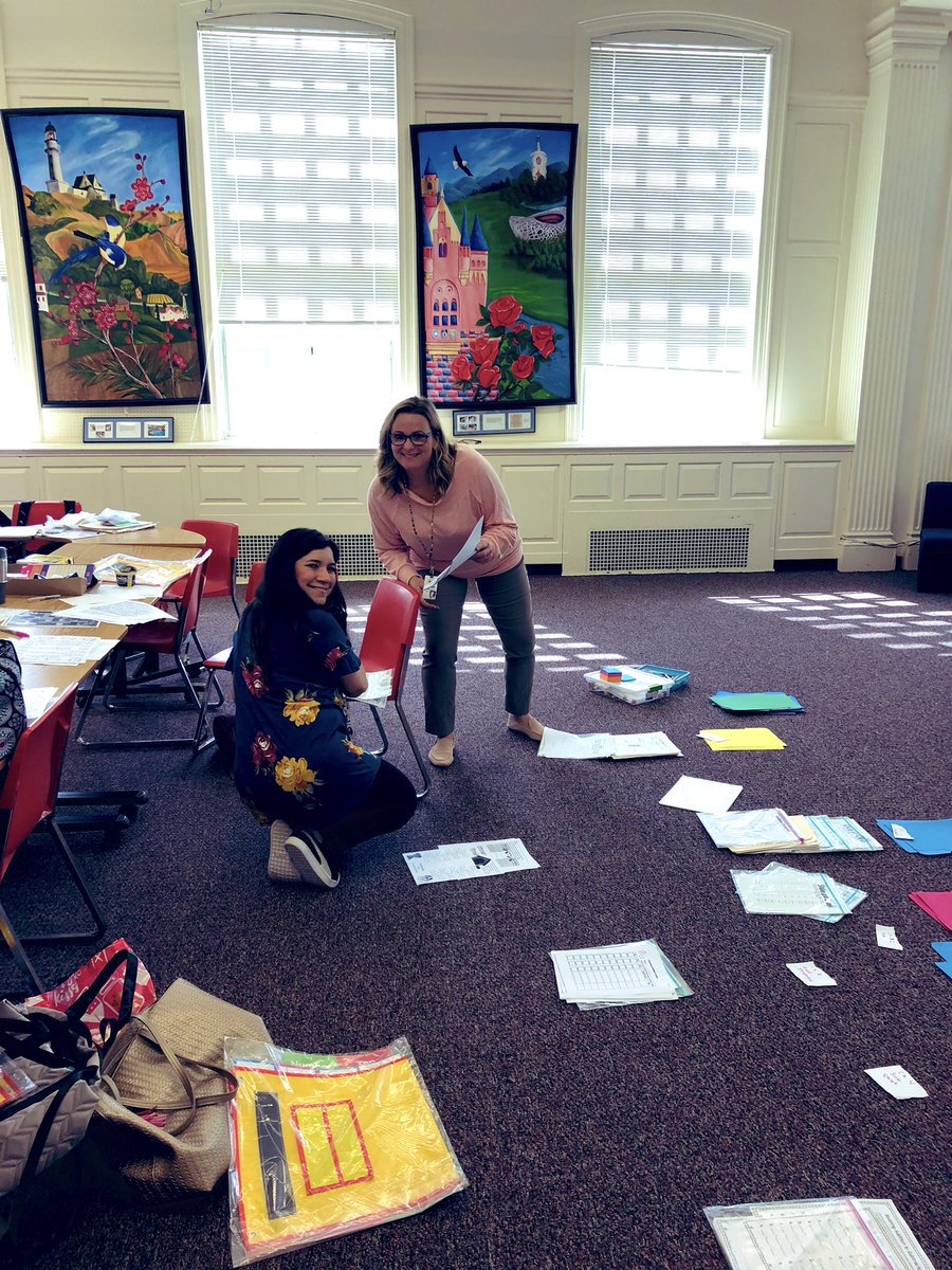 MsMaryMaloney's tweet photo. Math Make and Take Day for the 1st grade teachers! Nothing better than leaving a training prepared with materials ready to use in our classroom instruction! #GlenCovePride @GCSD_MathDept @GlenCoveSchools https://t.co/cS9plYEnB8