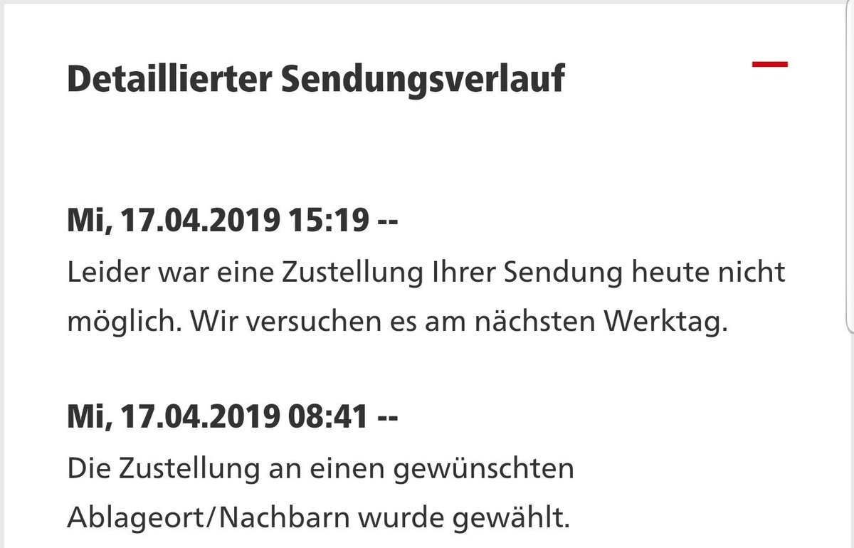 Schimpft nicht über <a href="/hermesDE/">Hermes Germany</a> bzw @dpd_de. Die <a href="/DHLPaket/">DHL Paket</a> bekommt es selbst mit einem Wunschort nicht geschissen. Danke für nichts.