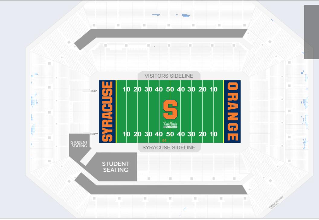 Syracuse Football Stadium Seating Chart