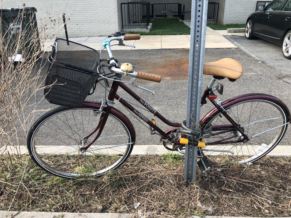 bike locked to my bike