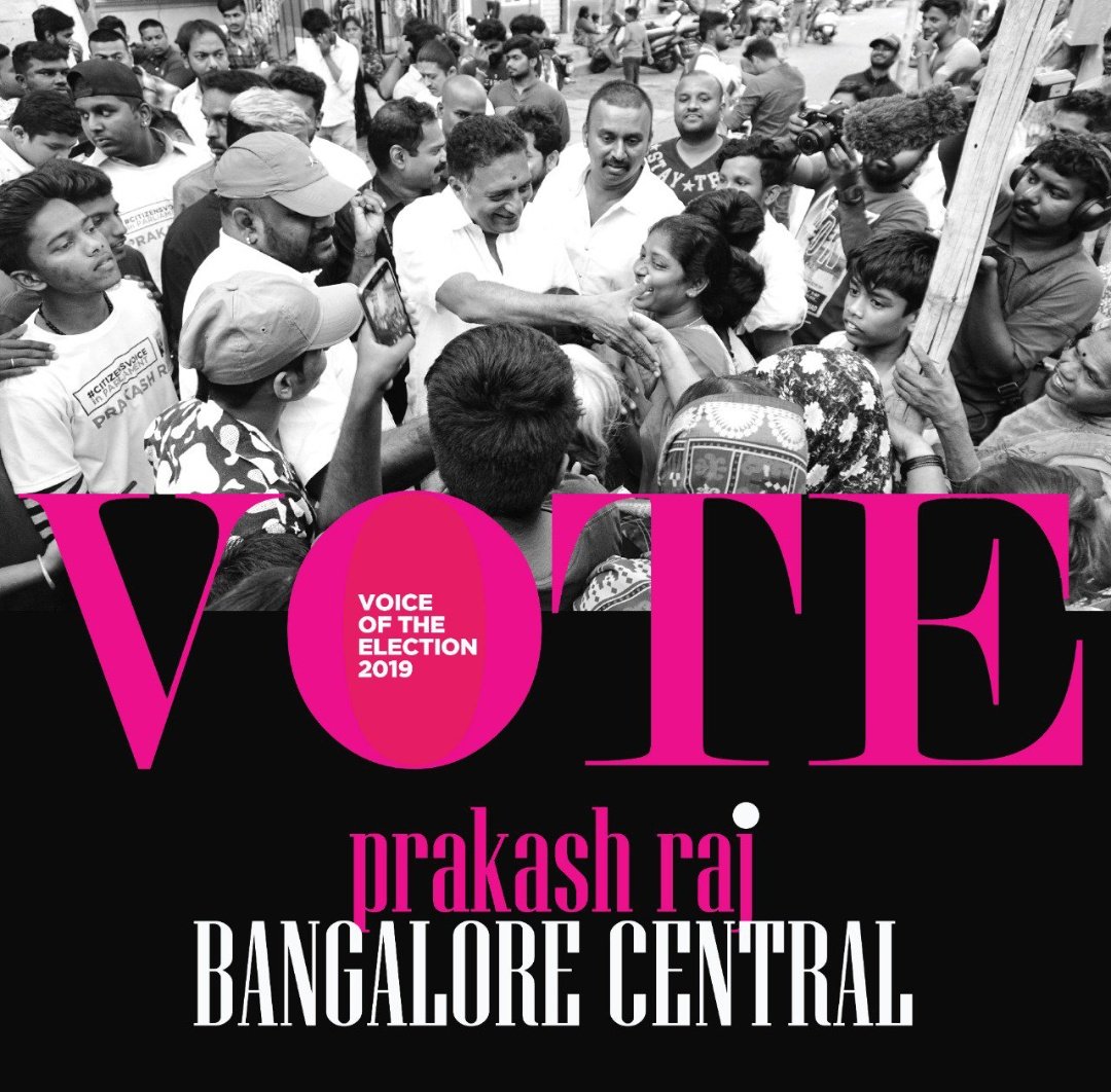 AdvRajendraPal's tweet image. Vote for the voices that stands for your rights. Voices that stands against the hatred. Please vote and elect @prakashraaj from Bengaluru Central constituency.
Remember election symbol #Whistle

#PrakashRaj4Parliament