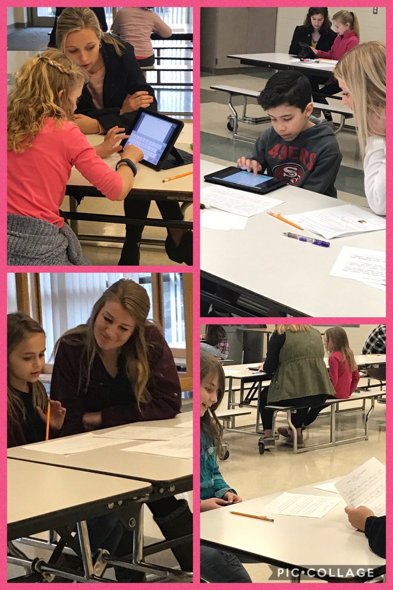 KariMelland's tweet photo. 2nd graders @PhoenixElemGF and their UND pen pals T&amp;L411 @JanaMakovsky writing and publishing their writing using @BookCreatorApp #GFSchools https://t.co/SLXTS3dzdW
