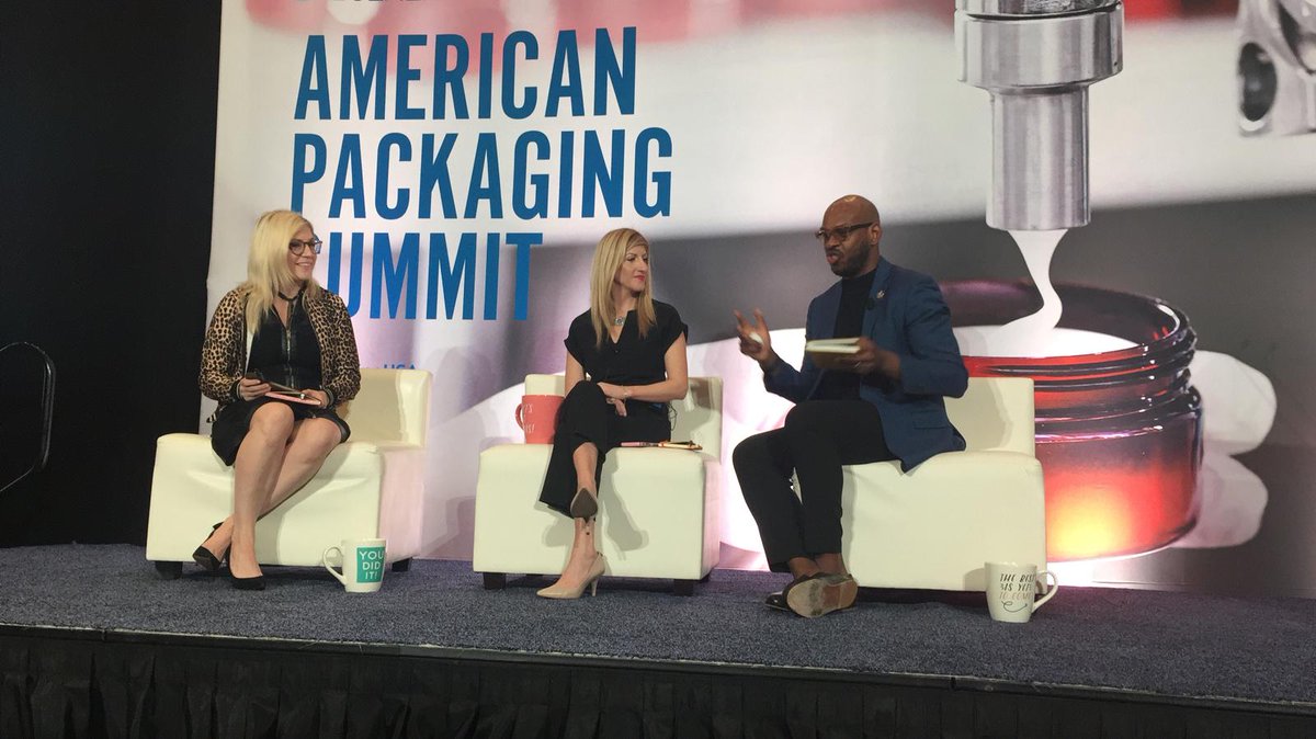 Generis_Pack's tweet photo. In Conversation with L'Oreal: A panel of @LOreal senior #packaging executives takes the stage this morning at Day 2 of #PackUS19! #innovation #beauty https://t.co/CPfGfnYehW
