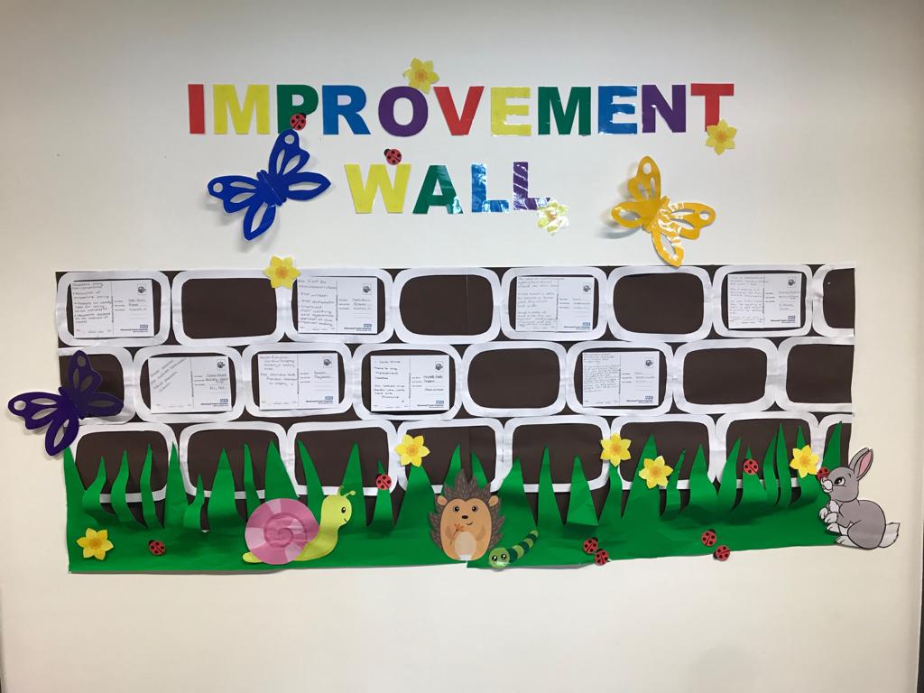 Today Clinic 11 have completed the construction of their improvement wall #AspiringandImproving #SFH