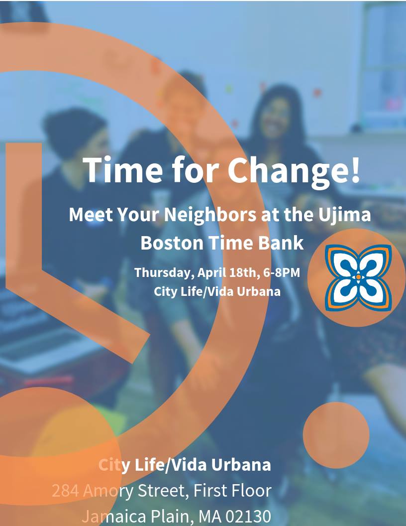 UjimaBoston's tweet photo. TOMORROW AT 6PM: Save $$ and create community connections while building a New Economy in Boston! Join us for food, celebration, and creative solutions to meet our needs in community! #MakeOurEconomy #TimeBank #AnotherBostonIsPossible https://t.co/hsqIJpYv7P https://t.co/0IkJ0Pjokn