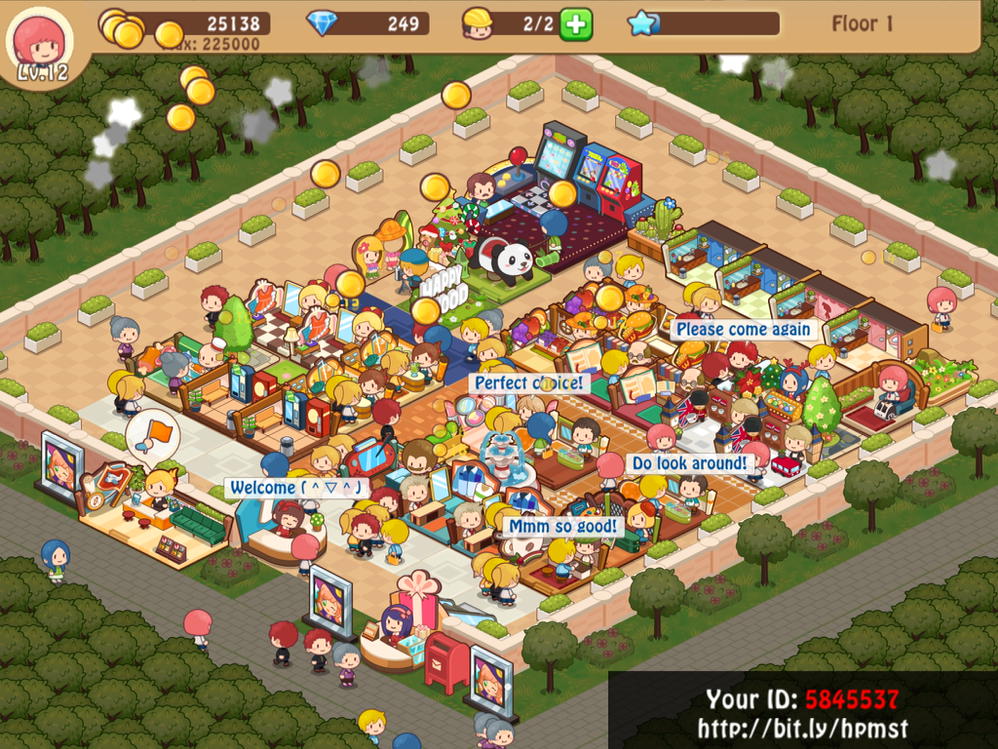 msamarile's tweet photo. So cute game! #HappyMallStory ID: 5845537 @HappyHappyLabs https://t.co/ngh9TxUaOn