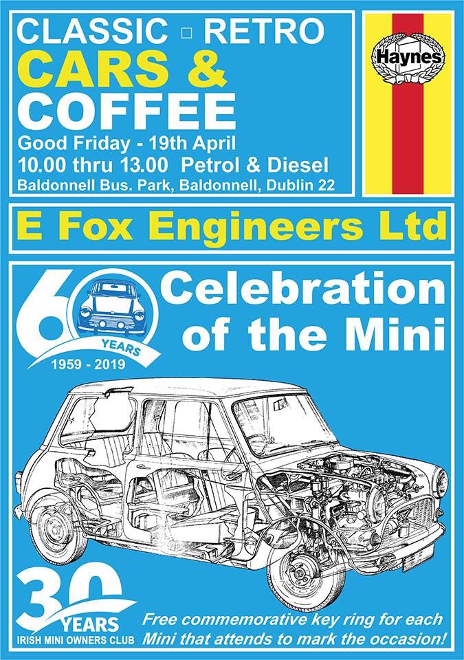 Got a Mini? Like coffee and Muffins? Then swing by on #GoodFriday for our annual #CarsAndCoffee No charge, all welcome! #ClassicCars