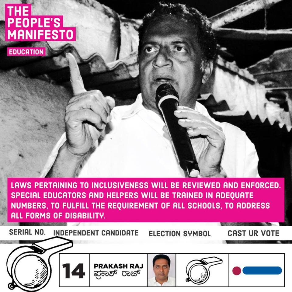 shuja_sj's tweet image. #PrakashRaj4Parliament