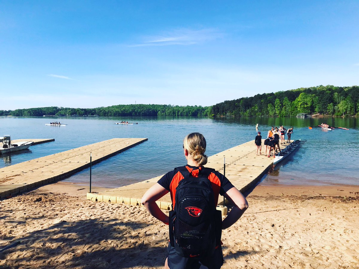 BeaverWRowing's tweet photo. 4.17.19 || Team has arrived. First trip down the course this morning on Lake Hartwell.
#gobeavs #rowbeavs #clemsoninvite https://t.co/em2iPD5M1o
