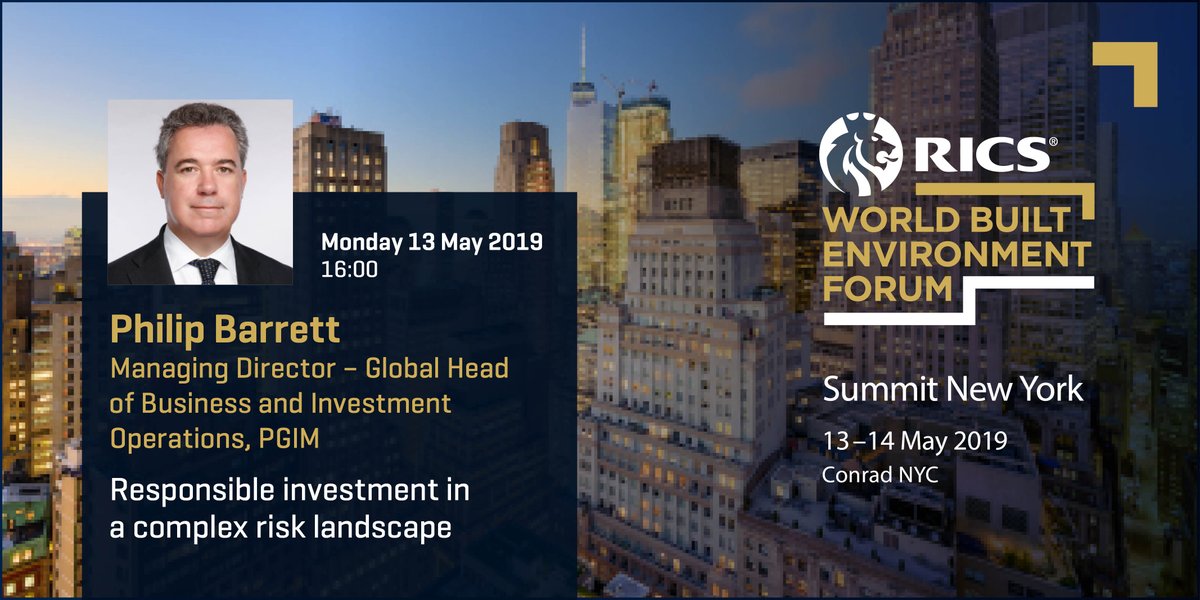 RICSnews's tweet photo. Philip Barrett, Managing director - Global Head of Business and Investment Operations, @pgim will join the #WBEF Summit in New York City to discuss responsible investment in a complex risk landscape. #BEhour https://t.co/kSF4PspnDS https://t.co/VWJ2pjlvdG