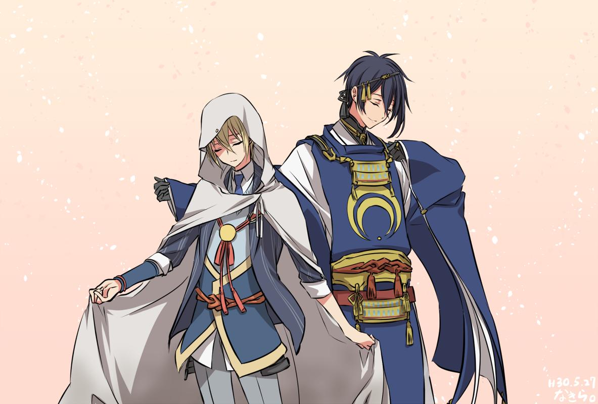 三日月宗近(刀剣乱舞) 「便乗しました^^支部に上げたやつです～!#平成最後のみかんば再掲祭 」|なきらのイラスト