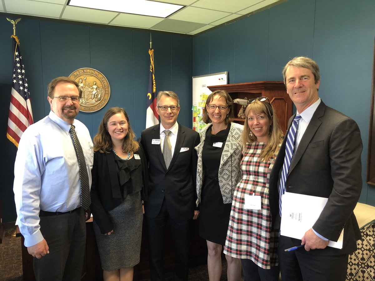 land4tomorrow's tweet photo. Members of @SAHC and @CT4NC met with Senator Chuck Edwards during #LFTLobbyDay. We thanked him for continued support of funding for @NCCleanwater and #PARTF so #nclandtrusts can continue conserving land throughout #WNC. https://t.co/u7zRduagnY