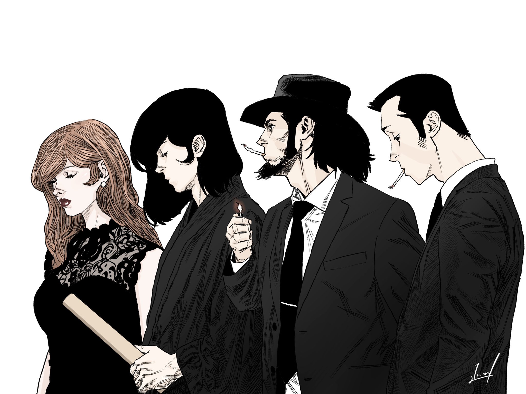 LUPIN THE IIIRD 血煙の石川五ｪ門 ポリカバッジ 次元大介