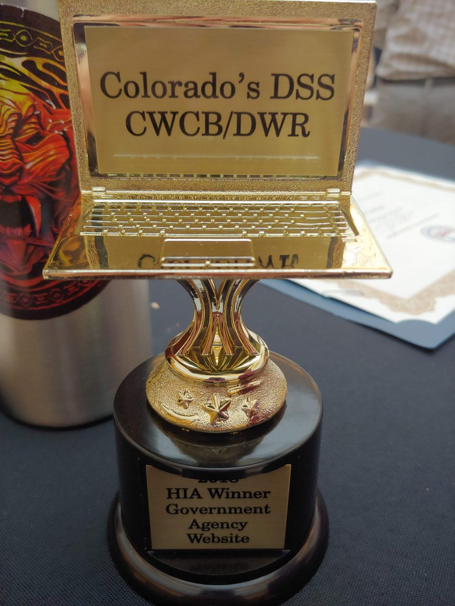 CWCB_DNR's tweet photo. We don't mean to brag but... Just kidding, we're totally bragging. The CO Decision Support Systems (CDSS) website was named bronze winner for outstanding achievement in government agency websites. Check this πout!
#CWCB #H2OhYeah #WinnerWednesday @DWR_CO https://t.co/N7rSkTdCg5