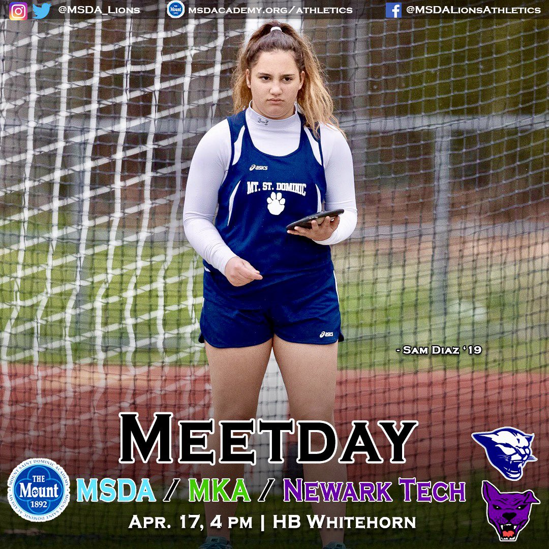MSDA_Lions's tweet photo. #MountTrack🏃♀️ competes in a dual meet vs MKA and Newark Tech at HB Whitehorn today, 4 on start @MSDA_Track https://t.co/DKbCJ8W5gj