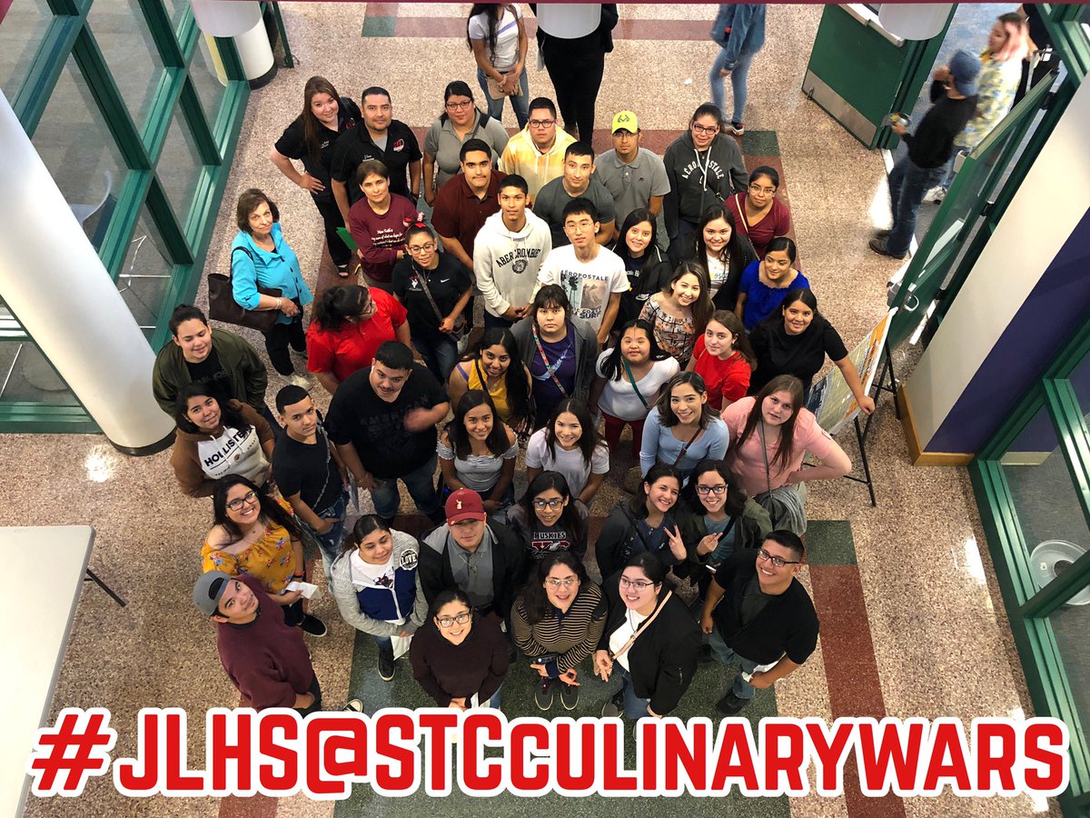 JuarezLincolnHS's tweet photo. Our JLHS Culinary Arts/CTE students attend the STC Culinary Wars getting a first hand look at at the Culinary Arts program at STC. #FutureMasterChefs @ljisdcte @JuarezLincolnHS https://t.co/LO0L1cXvGJ