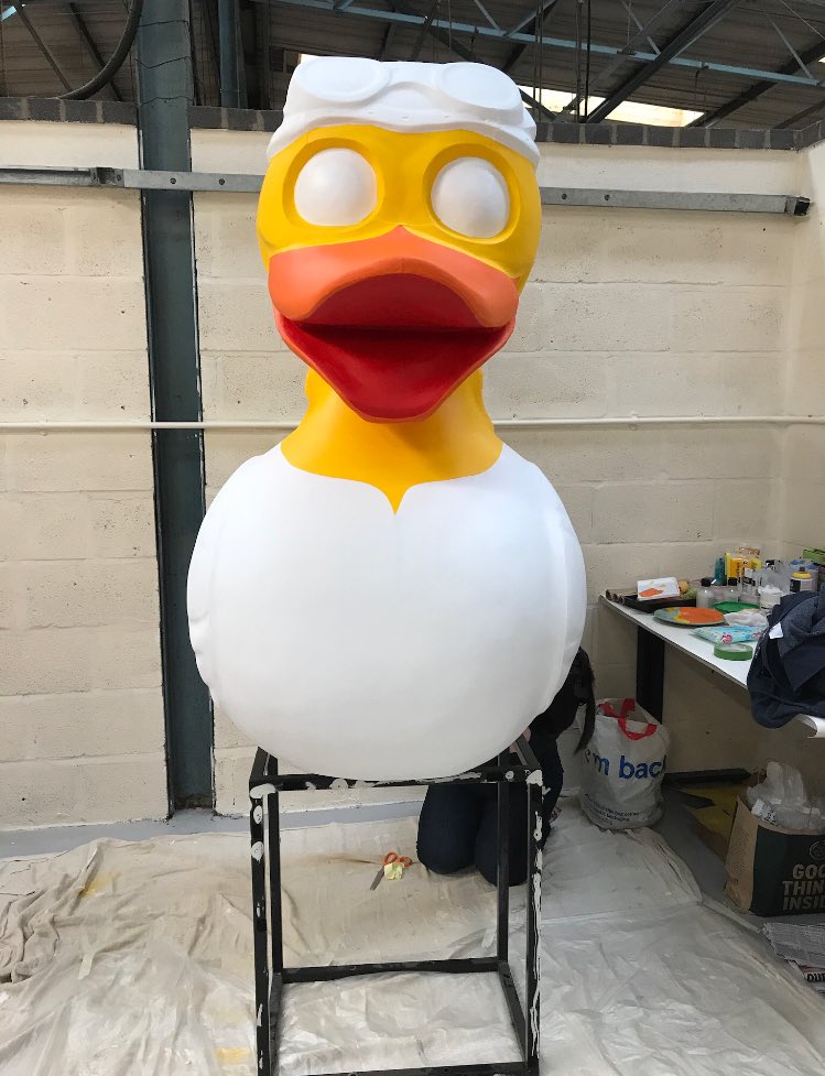 LetsGoQuackers's tweet photo. A year ago Auntie @LoisCordelia was here in Telford bringing Once Upon A Fairytale to life 

&amp; a year ago yesterday Auntie @Donnaedendesign bringing Coalbrookdrake &amp; Auntie @NickyMeechan bringing Dr Duck into this duck loved world for @CJWildlife @charlton_school

Special times🦆 https://t.co/eTjidW4O0a