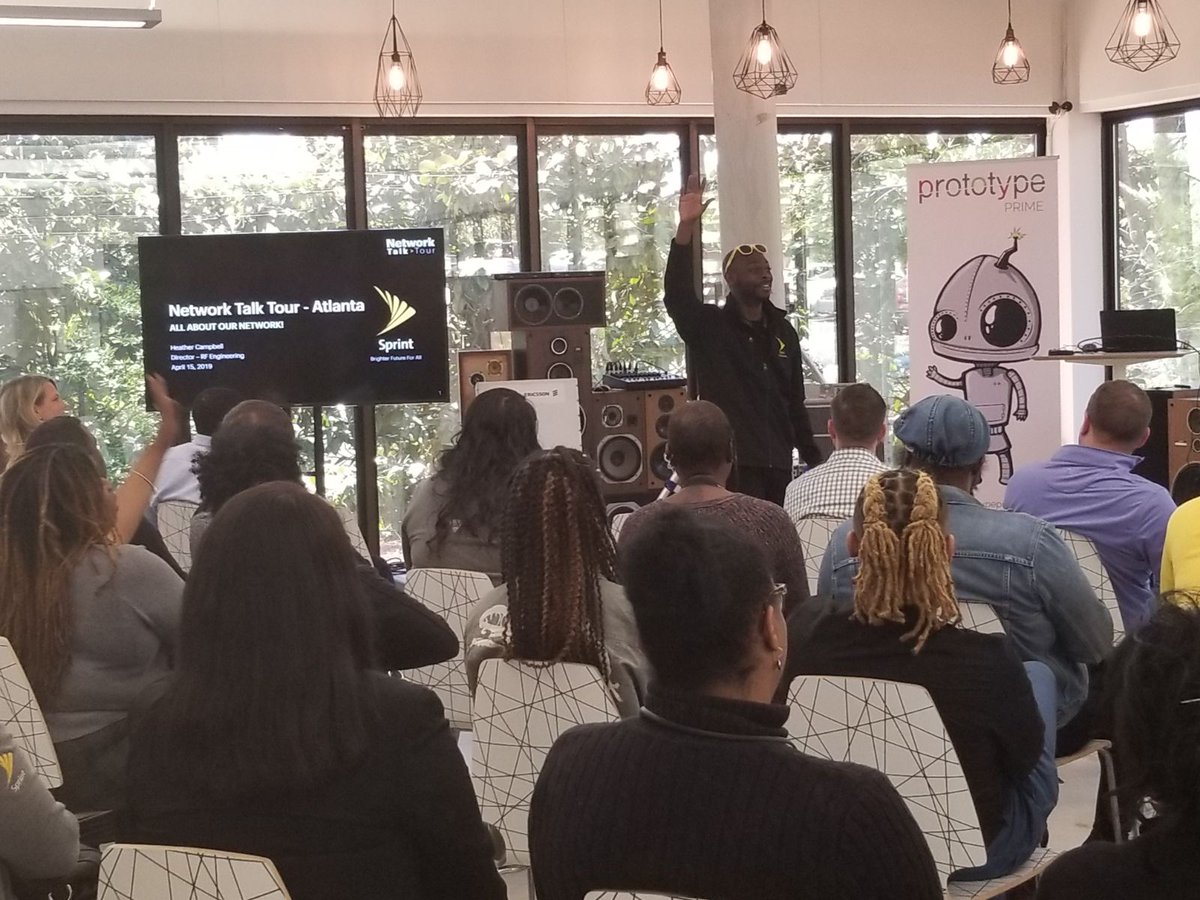 JohnSaw's tweet photo. Educating the #SprintFam about all that #SprintNetwork has to offer customers in #Atlanta is key. @Callmemrsprint and @hastough are doing an awesome job getting the local teams excited! #NetworkTalkTour https://t.co/1mYoTTy6c1