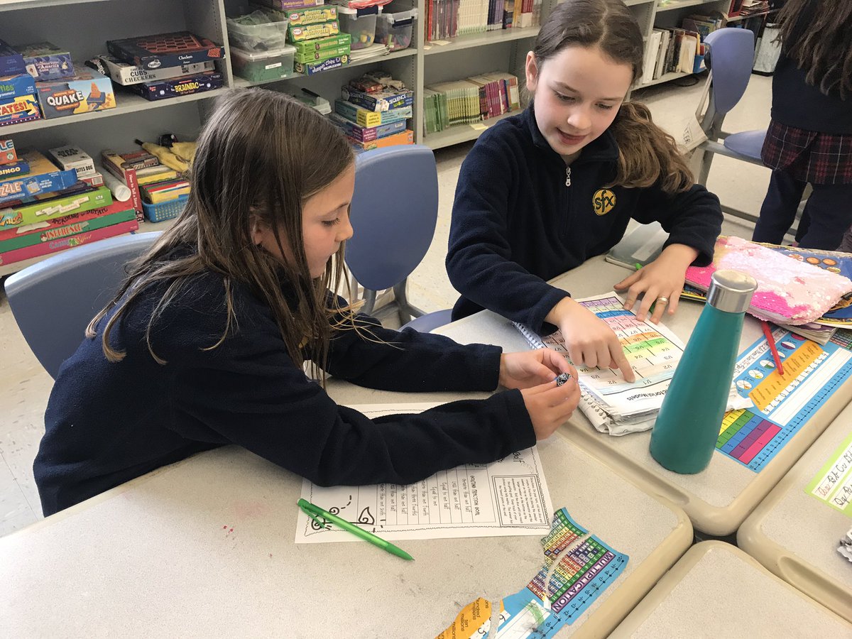 SfxHead's tweet photo. Today we went fraction golfing during our EPIC time! Students rolled the dice to make a fraction and reach “par” on the goal. @SFXWilmette #fractionsarefun #epic https://t.co/YBvRbq2QOm