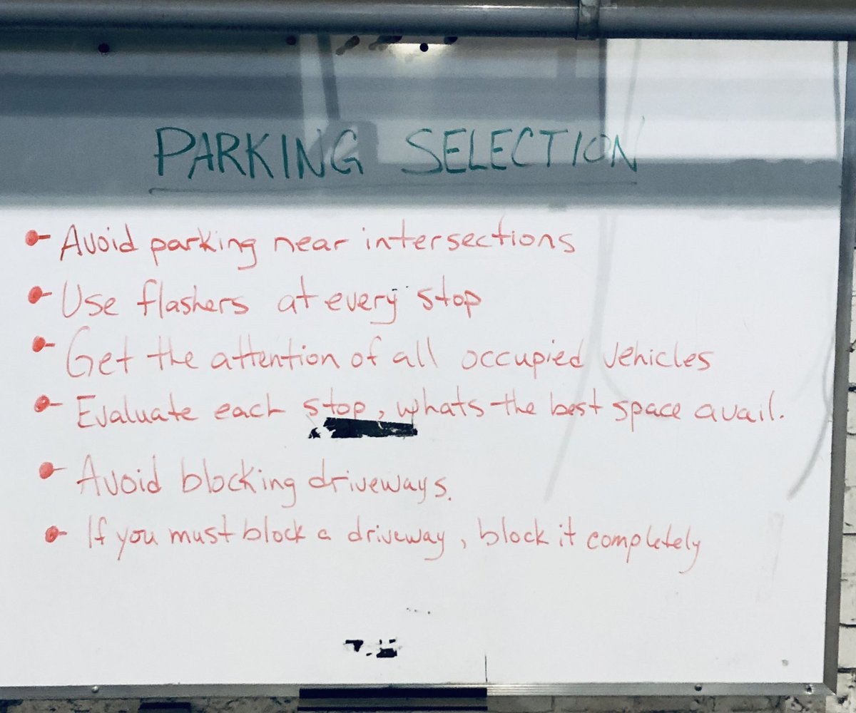 HicksTrav's tweet photo. Moncton discusses the importance of parking selection and its role in avoiding being hit while parked. “Parking Tickets” were left in the cab of each package car to help provoke thought while on road. @AndreasHartung3 @AGrandillo #UPSCanadaSafetyCup https://t.co/Vk1xYyTJLq