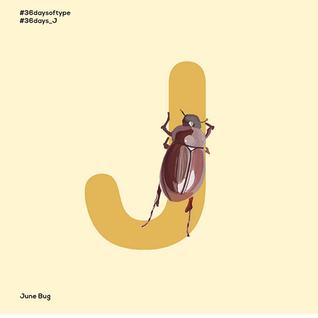 pratikartz's tweet photo. Junebug
#36daysoftype #36days_J #36days_10 #alphabet #typography #type #dailytype #digitalart #typeletter #font #graphic #ccpstudios #handmadetype #insect #junebug #bug #pratikartz
@creative_gaga #graphicdesignblg #graphicdesigncentral
@createcutpaste
@adobe @36daysoftype https://t.co/uykmOexA5X