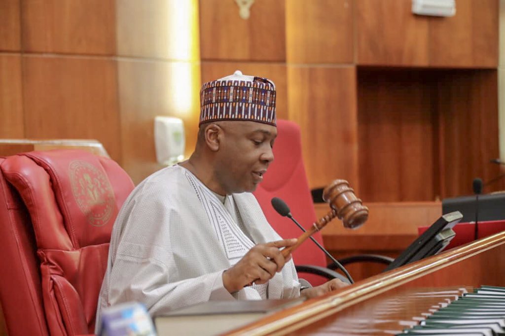 bukolasaraki's tweet photo. Today, the @NGRSenate passed re-drafted versions of the highly-anticipated #PIGB and #ElectoralAct. These Bills will strengthen our institutional frameworks and bring lasting reforms to both our petroleum industry and our electoral processes. https://t.co/iHjlZWOKcb