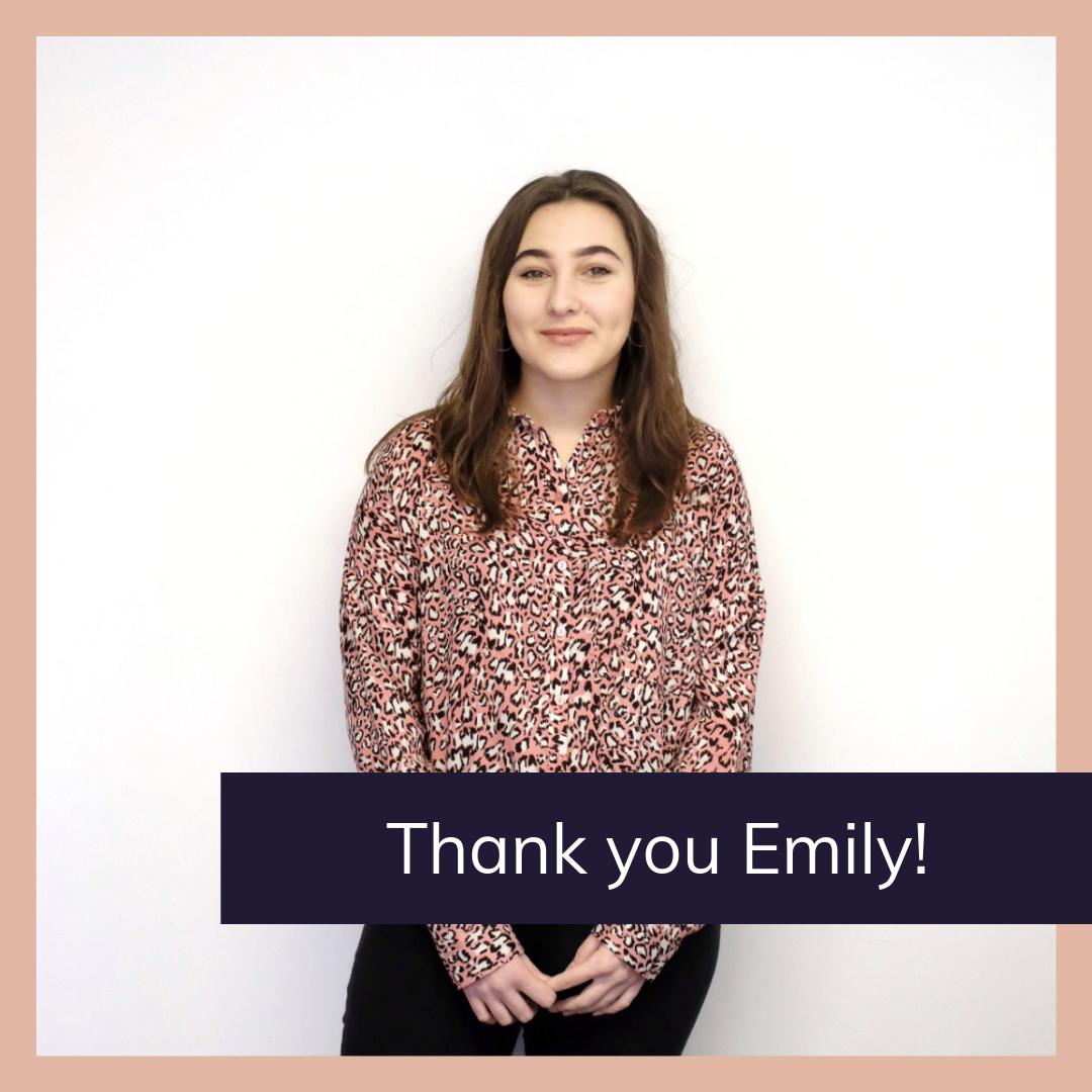A big thank you to our fabulous intern <a href="/es_rose19/">Emily Rose Smith</a> who leaves us today to start her year in industry as part of her university course. Best of luck for the future Emily! ✨