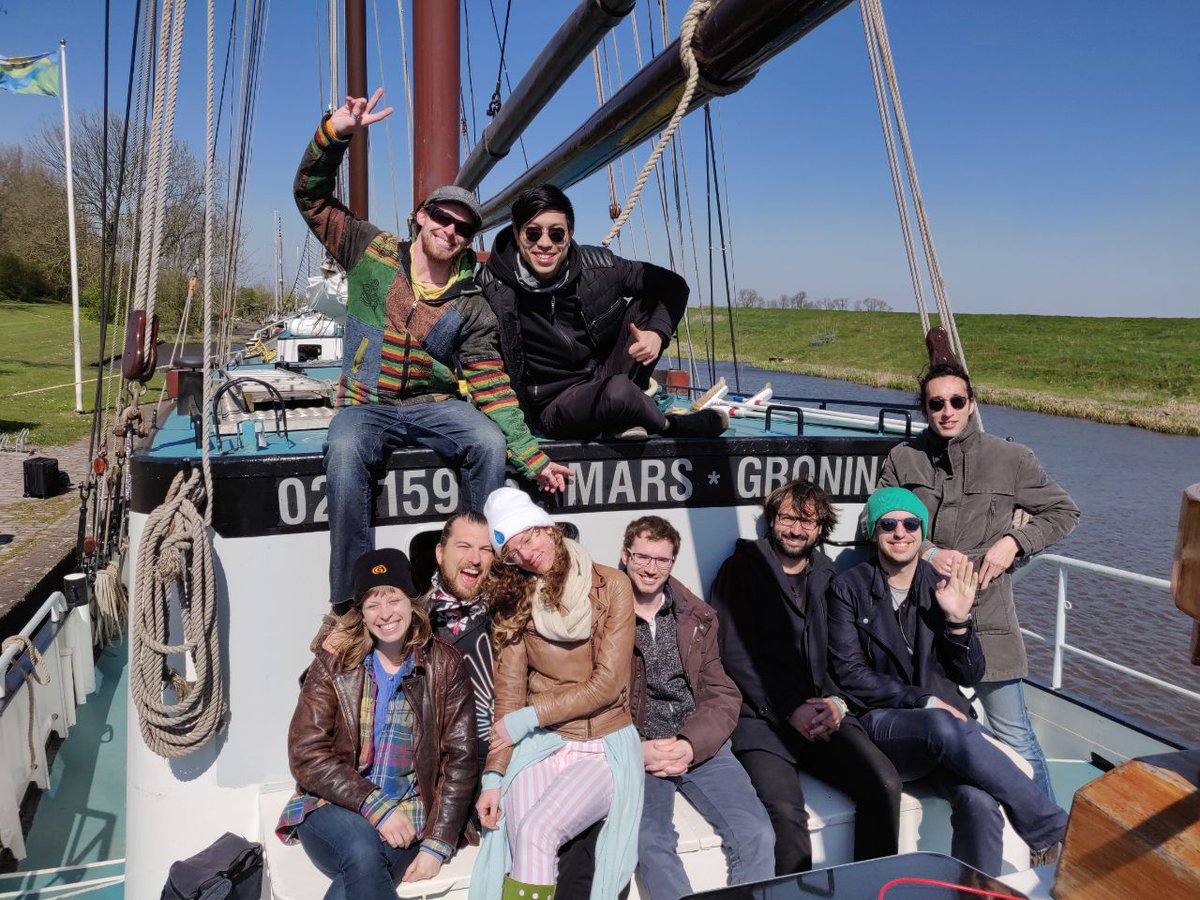 Giveth's tweet image. We ended our #OdysseyHack adventure in the only way that made sense, by sailing away into the sunset (kinda). Thanks once more to all hackers/sailors building the #CommonsStack with us, you are all heroes. This is only the start of our journey, join us: giveth.io/join