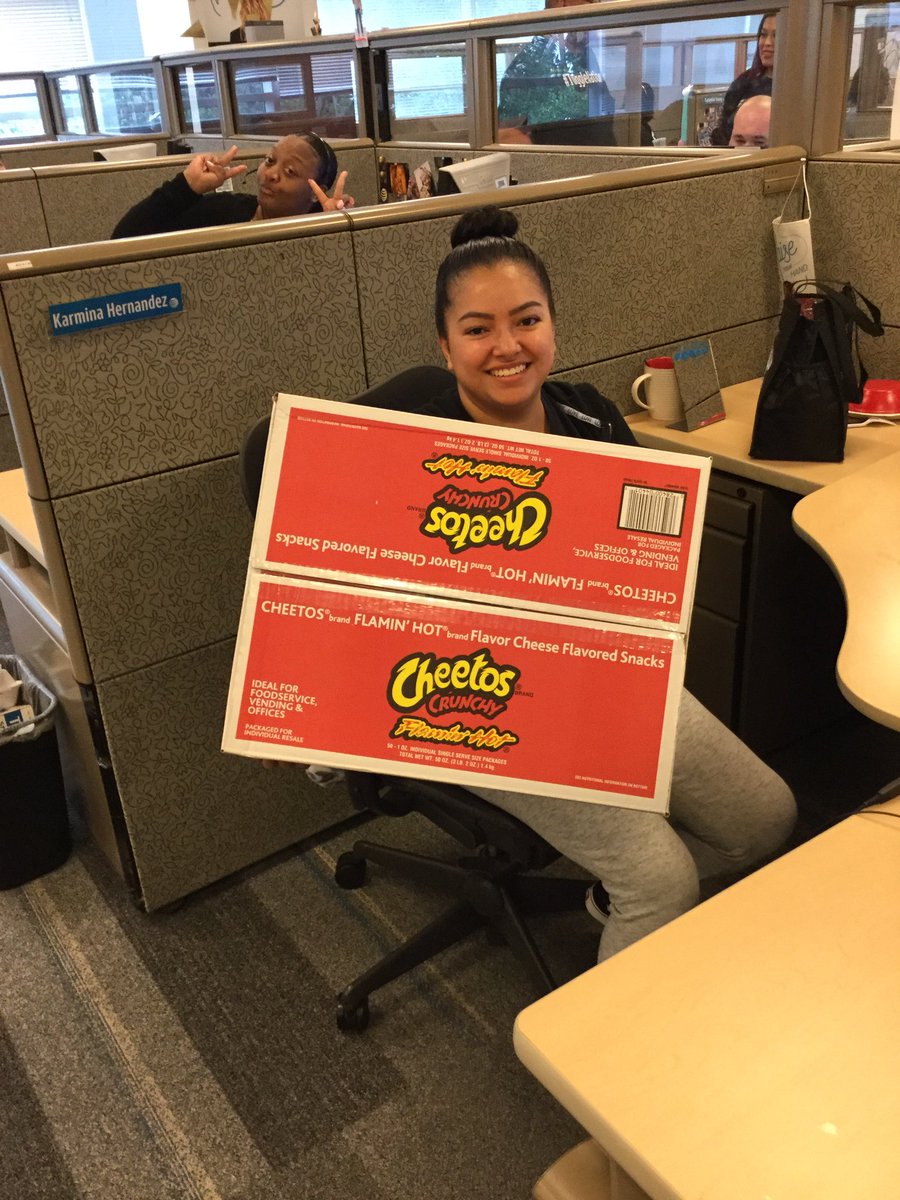 When you throw out a team challenge and they answer with vigor!!!! Great Job KARMINA #FLAIMINHOTCHEETOS  <a href="/CerritosPride/">Cerritos Pride</a> #FieldsFam #tuggleNation <a href="/loo_lewis/">Louie Lewis</a> @IamJosephL <a href="/N_Vega_Guadian/">Norma Vega-Guadian</a> <a href="/edenley1/">eileen denley</a> <a href="/Nate_Anderson79/">Nathan Anderson</a> @KathyValladare8 <a href="/carawfields/">Cara Fields</a> <a href="/anthonyetuggle/">Anthony E. Tuggle</a> <a href="/mr_echavez555/">Enrique Chavez</a>