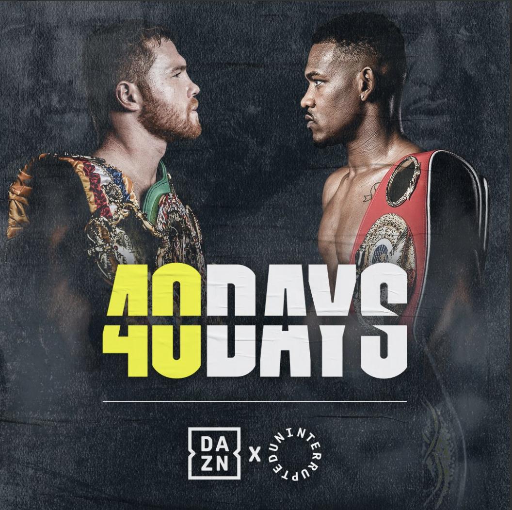 uninterrupted's tweet photo. Excited to announce the UNINTERRUPTED X @DAZN_USA partnership!

We're looking forward to creating the docu-series #40DAYS following the lead up to the @Canelo &amp; @danieljacobsTKO fight.
 #CaneloJacobs https://t.co/MGzCYGom7g
