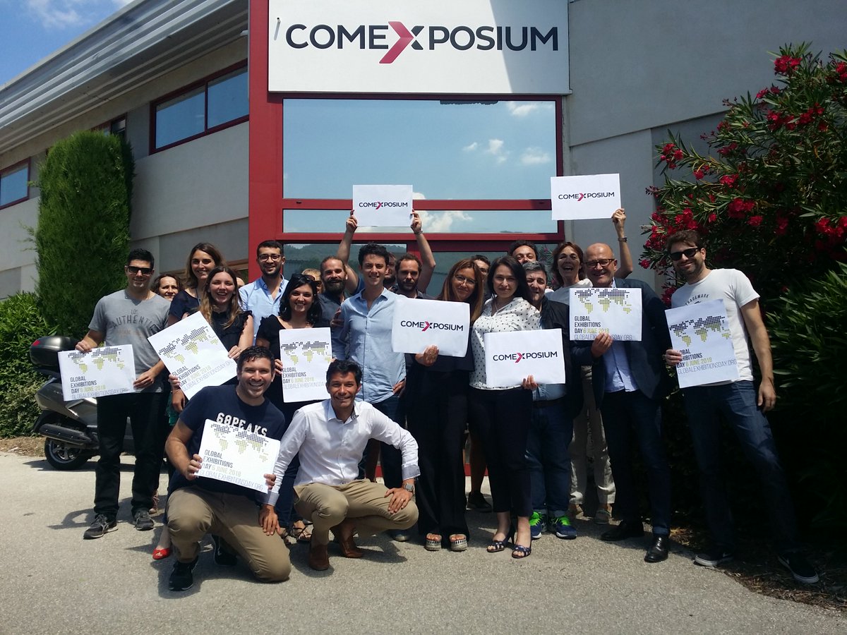 comexposium's tweet photo. Day 3⃣ to our throwback week ! Today we are sharing with you the participation for the #GED18 of our office in 📍La Défense, in Aubagne ☀️ and the Retromobile team 🚘 Just a few more weeks before we show you what we planned for @GED_2019  #GED19 #WeAreComexposium https://t.co/FQELCVC2sI