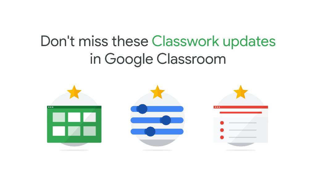 The Classwork page in #GoogleClassroom just got a refresh 🙌. Check out the 3️⃣ new updates rolling out this week → goo.gl/ijGHgi