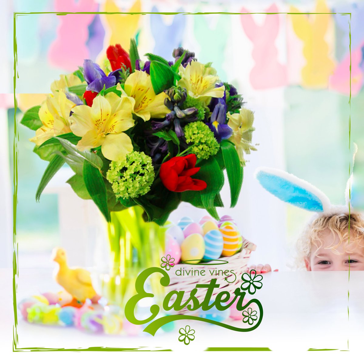 divine_vines's tweet photo. We are egg-tremely egg-cited… Happy Easter #Easter bouquet:  https://t.co/oOthZcv2z5 WE❤U #iHeartYaletown #vancouverisawesome https://t.co/ggiZSpKVoV