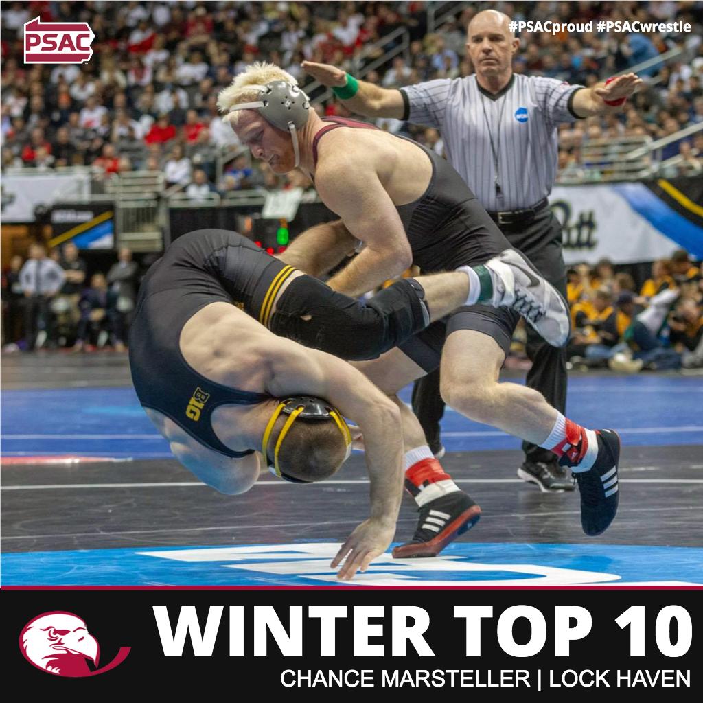 2018 Winter Top 🔟

🤼‍♂️ <a href="/HavenAthletics/">Lock Haven Athletics 🦅</a>' Chance Marsteller
🎓 Sports Administration
💯 3.88 GPA

#PSACproud #PSACwrestle